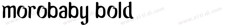 MoroBaby Bold字体转换